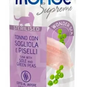 MONGE CAT WET STERILISED — вологий корм з тунцем та камбалою для стерилізованих котів 80 г