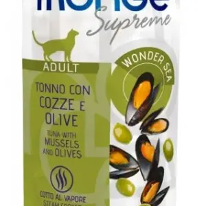 MONGE CAT WET ADULT — вологий корм з тунцем, мідіями та оливками 80 г