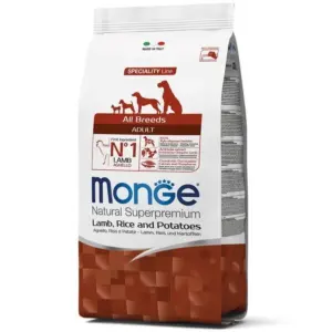 MONGE DOG ALL BREEDS ADULT — сухий корм з ягням, рисом та картоплею