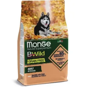 MONGE BWILD GRAIN FREE — сухий корм з лососем для собак 2,5 кг