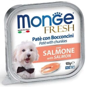 MONGE DOG FRESH SALMON — вологий корм з лососем для собак 100 г