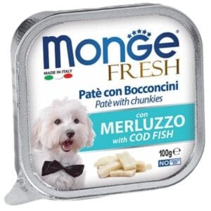 MONGE DOG FRESH тріска — вологий корм для собак, 100 г