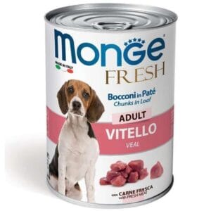 MONGE DOG FRESH — вологий корм з телятиною для собак, 400 г