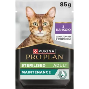 PURINA PRO PLAN Sterilised з качкою — вологий корм для стерилізованих котів 85г