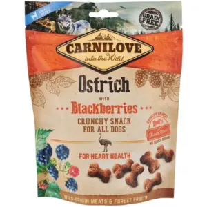 Carnilove Dog Crunchy Snack Страус та ожина — ласощі для собак 200 г
