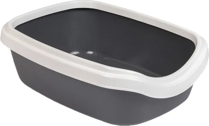 Чорна ємність з білим краєм Чорна прямокутна ємність з білим краєм.